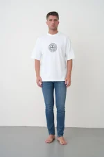 Stone Island 'Compass' Print T-Shirt - Afbeelding 8