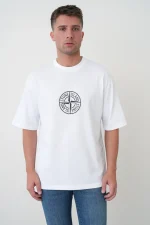 Stone Island 'Compass' Print T-Shirt
