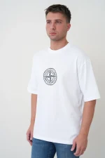 Stone Island 'Compass' Print T-Shirt - Afbeelding 2