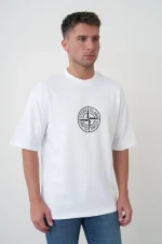 Stone Island 'Compass' Print T-Shirt - Afbeelding 3