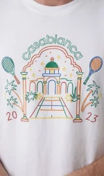 Casablanca 'Crayon Temple' Print T-Shirt - Afbeelding 3