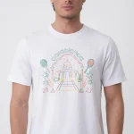 Casablanca 'Crayon Temple' Print T-Shirt