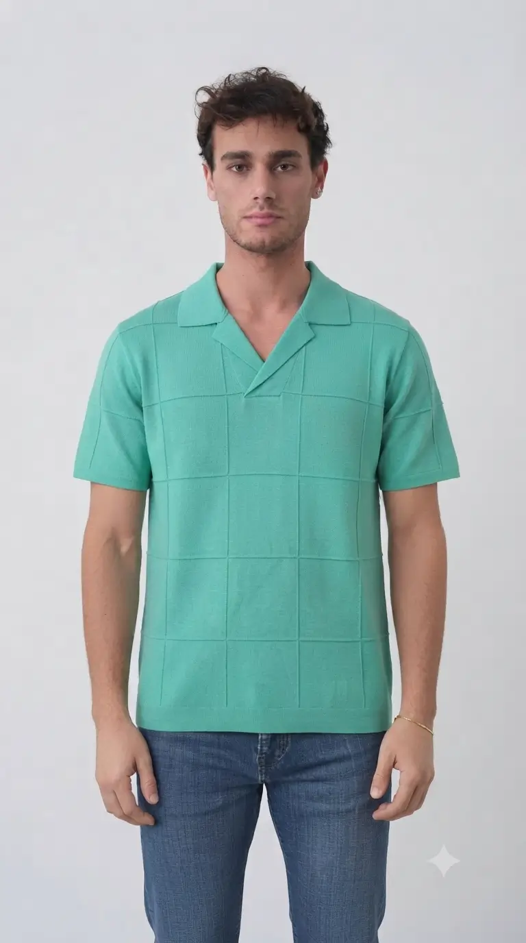 image00001 Jacquemus 'Le Polo Bacino' Tricot Polo Shirt - Afbeelding 1