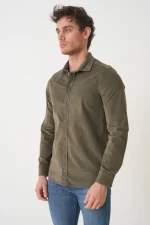 Jacob Cohen 'Ribbed Velvet' Overhemd - Afbeelding 3