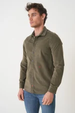 Jacob Cohen 'Ribbed Velvet' Overhemd - Afbeelding 3