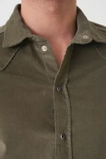 Jacob Cohen 'Ribbed Velvet' Overhemd - Afbeelding 5