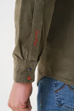 Jacob Cohen 'Ribbed Velvet' Overhemd - Afbeelding 7