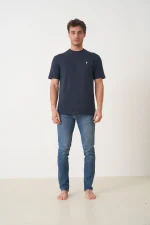 Ami Paris 'White Heart' Embroidered T-Shirt - Afbeelding 8