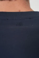 Ami Paris 'White Heart' Embroidered T-Shirt - Afbeelding 7