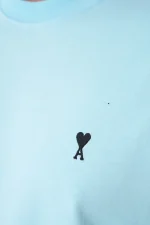Ami Paris 'Black Heart' Embroidered T-Shirt - Afbeelding 5