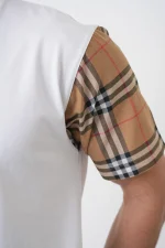 Burberry 'Checked Sleeve' T-Shirt - Afbeelding 6