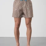 Gucci 'GG Supreme' Logo Print Zwembroek
