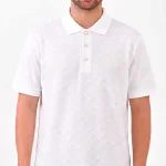 Louis Vuitton 'Damier Check' Embroidered Polo Shirt
