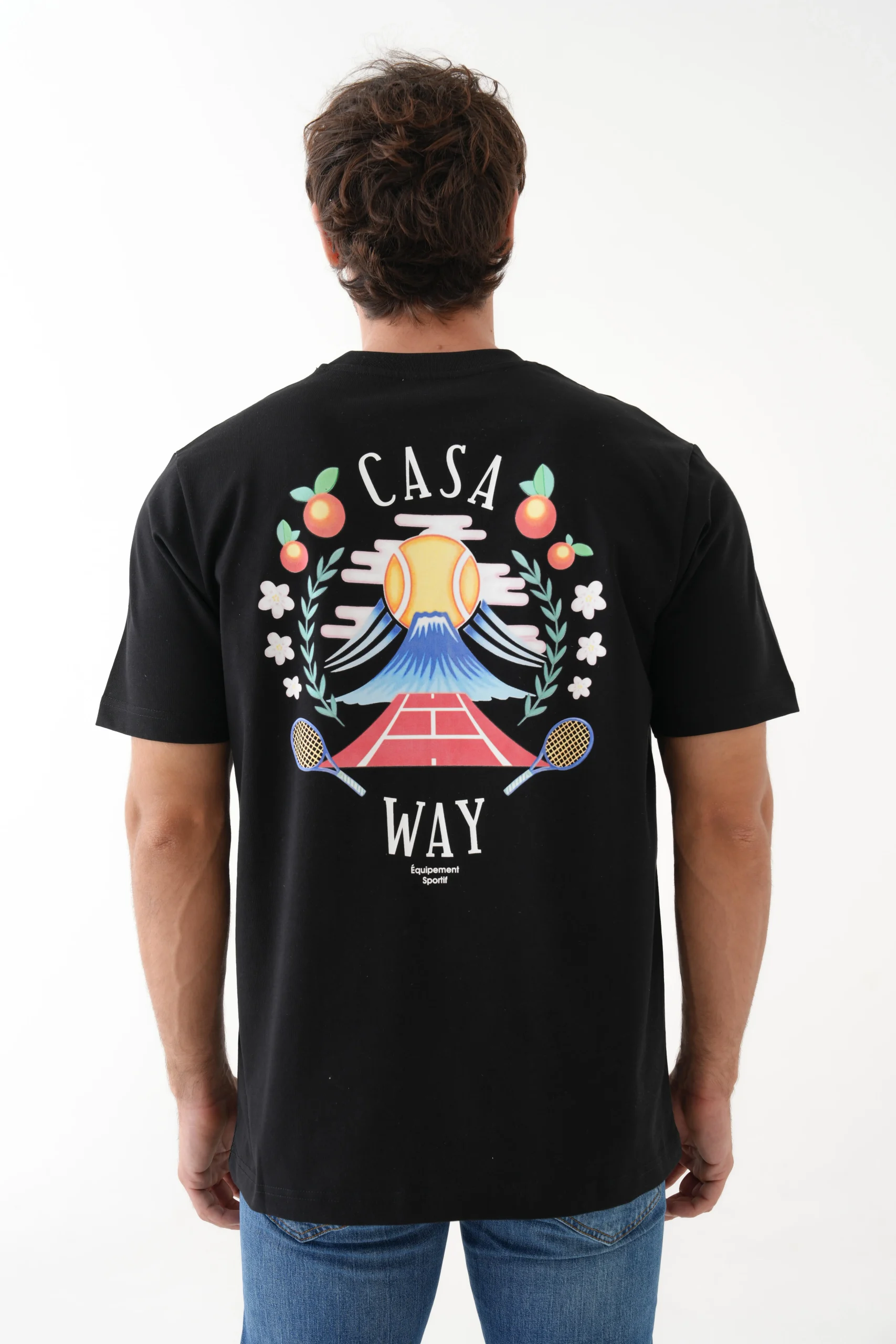 2005 -10875 Casablanca 'Casa Way Mountain' Print T-Shirt - Afbeelding 1