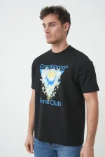 Casablanca 'Tennis Club Icon' Print T-Shirt - Afbeelding 2