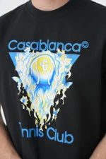 Casablanca 'Tennis Club Icon' Print T-Shirt - Afbeelding 6