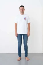 Casablanca 'Galactic Connection' Print T-Shirt - Afbeelding 10