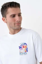 Casablanca 'Galactic Connection' Print T-Shirt - Afbeelding 8