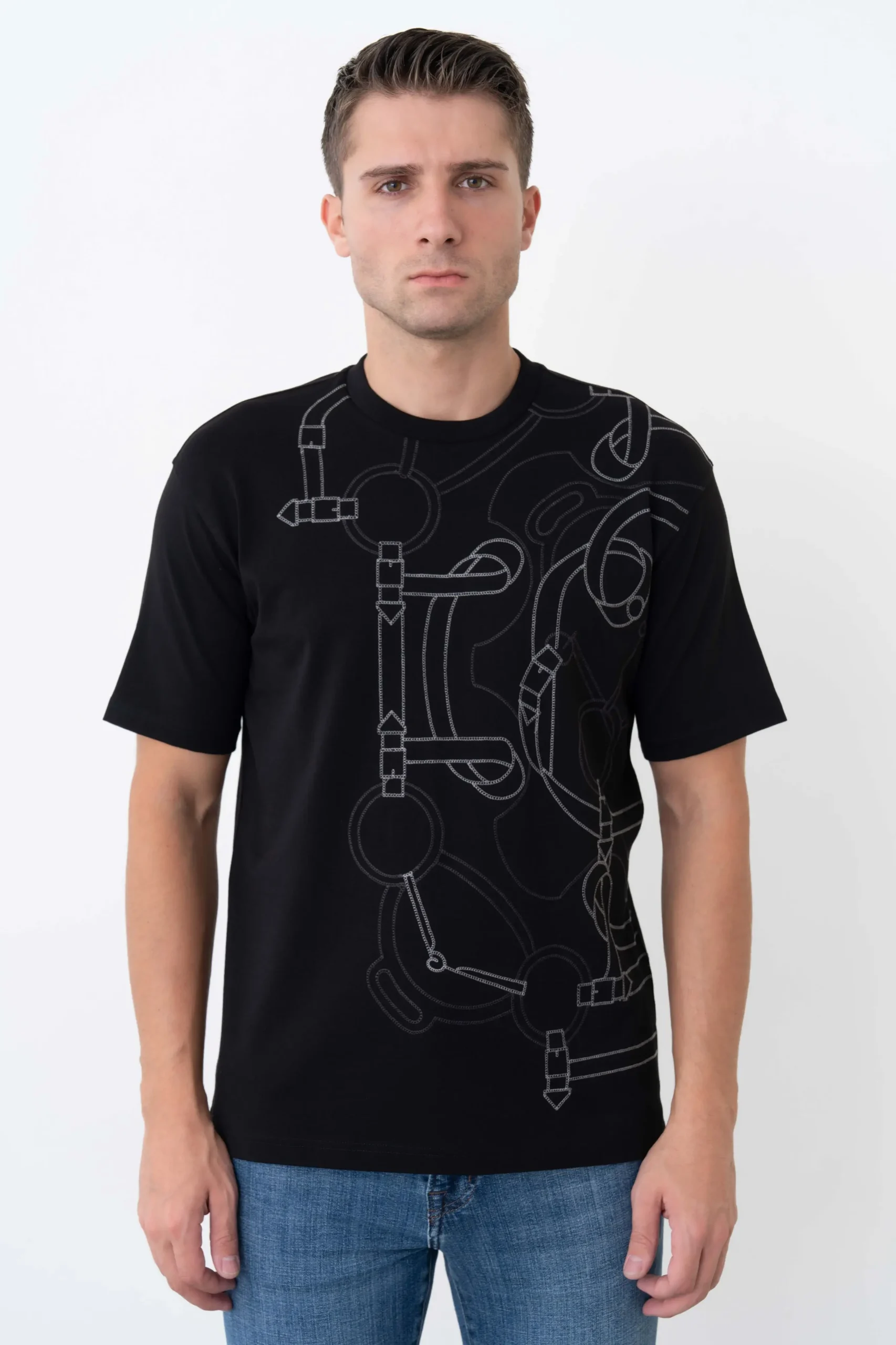 cekim (409) Hermès 'Eperon d'Or Detail' T-Shirt - Afbeelding 1