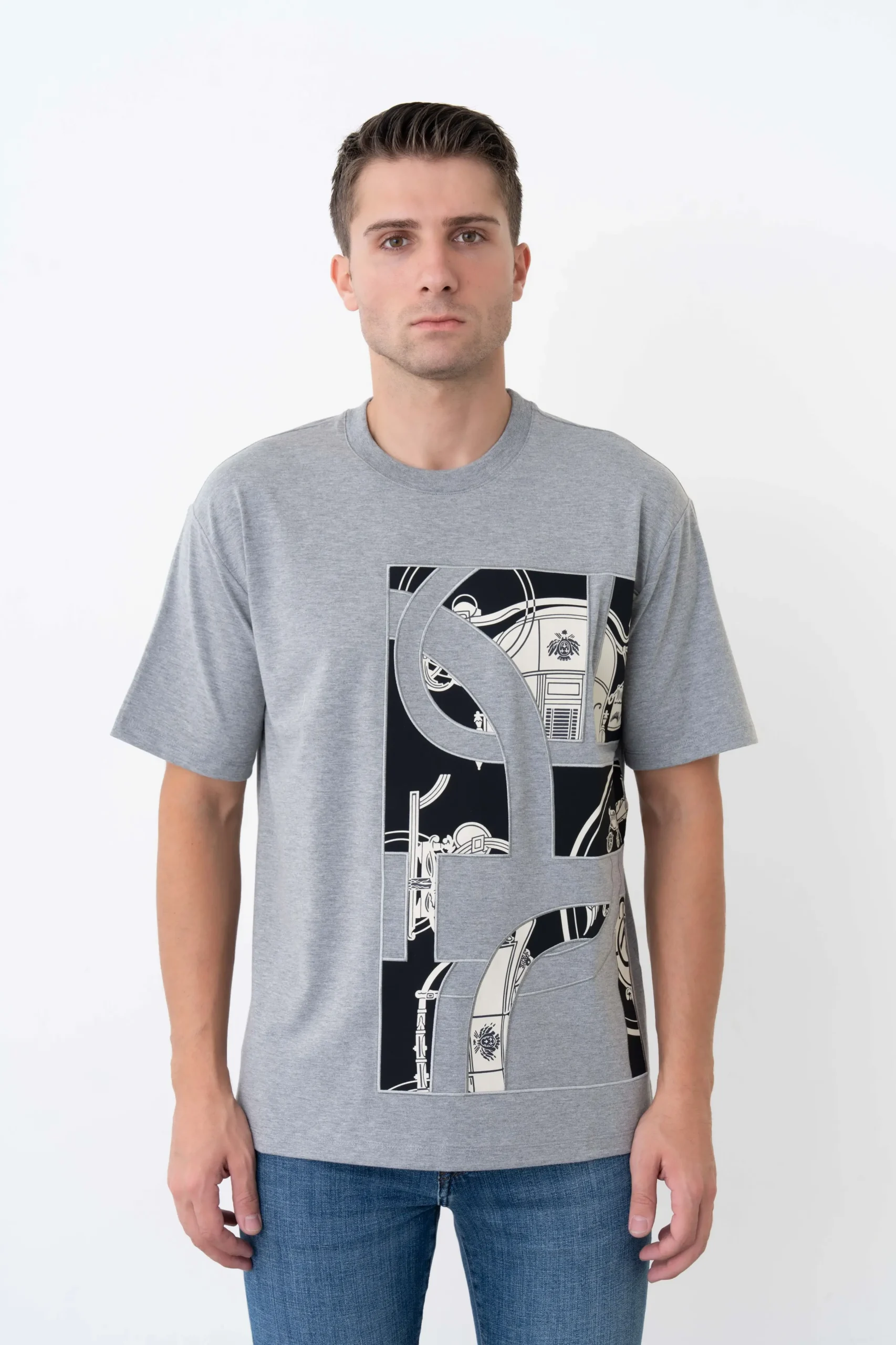 cekim (454) Hermès 'Ex Libris' Embroidered T-Shirt - Afbeelding 1