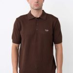 Prada 'Mesh-Knit' Logo Embroidered Polo Shirt