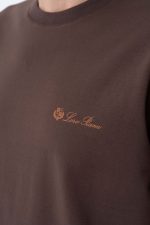 Loro Piana Logo Print Classic T-Shirt - Afbeelding 8
