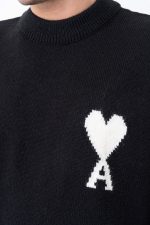 Ami De Coeur 'White Heart' Detail Crewneck Trui - Afbeelding 8