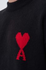 Ami De Coeur 'Red Heart' Detail Crewneck Trui - Afbeelding 9