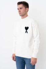 Ami De Coeur Heart Detail Crewneck Trui - Afbeelding 2