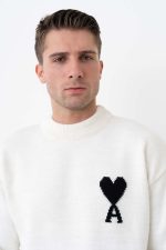 Ami De Coeur Heart Detail Crewneck Trui - Afbeelding 5