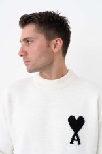 Ami De Coeur Heart Detail Crewneck Trui - Afbeelding 6