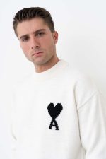 Ami De Coeur Heart Detail Crewneck Trui - Afbeelding 7