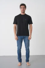 Celine 'Triomphe Logo' Embroidered T-Shirt - Afbeelding 8