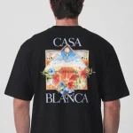 Casablanca 'Flower Court Icon' Print T-Shirt