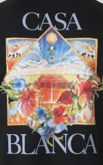 Casablanca 'Flower Court Icon' Print T-Shirt - Afbeelding 2
