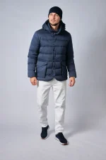 Loro Piana Clearwater Quilted Storm System Shell Hooded Donsjas - Afbeelding 29