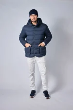 Loro Piana Clearwater Quilted Storm System Shell Hooded Donsjas - Afbeelding 30