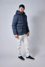 Loro Piana Clearwater Quilted Storm System Shell Hooded Donsjas - Afbeelding 31