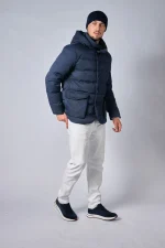 Loro Piana Clearwater Quilted Storm System Shell Hooded Donsjas - Afbeelding 34