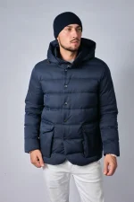 Loro Piana Clearwater Quilted Storm System Shell Hooded Donsjas