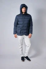 Loro Piana Clearwater Quilted Storm System Shell Hooded Donsjas - Afbeelding 10