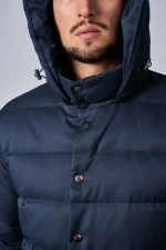 Loro Piana Clearwater Quilted Storm System Shell Hooded Donsjas - Afbeelding 13