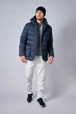 Loro Piana Clearwater Quilted Storm System Shell Hooded Donsjas - Afbeelding 19