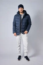 Loro Piana Clearwater Quilted Storm System Shell Hooded Donsjas - Afbeelding 22