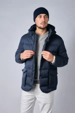 Loro Piana Clearwater Quilted Storm System Shell Hooded Donsjas - Afbeelding 23