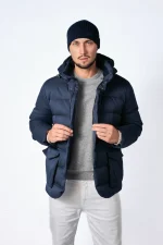 Loro Piana Clearwater Quilted Storm System Shell Hooded Donsjas - Afbeelding 25