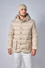 Loro Piana Clearwater Quilted Storm System Shell Hooded Donsjas