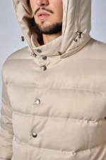 Loro Piana Clearwater Quilted Storm System Shell Hooded Donsjas - Afbeelding 13