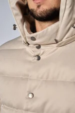 Loro Piana Clearwater Quilted Storm System Shell Hooded Donsjas - Afbeelding 15