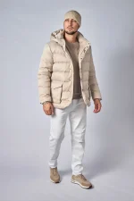Loro Piana Clearwater Quilted Storm System Shell Hooded Donsjas - Afbeelding 19